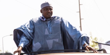 Gambia President Adama Barrow after presenting his nomination papers to the Independent Electoral Commission on Thursday, 4th November 2021 ahead of the Dec 4th elections. Photo: President Barrow @BarrowPresident Twitter
