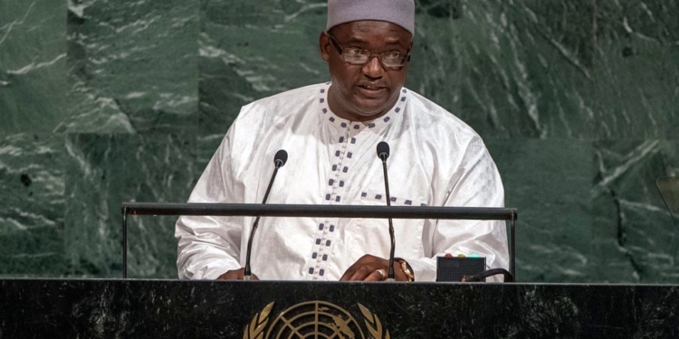 President Adama Barrow of The Gambia. Photo Credit: @news.un.org